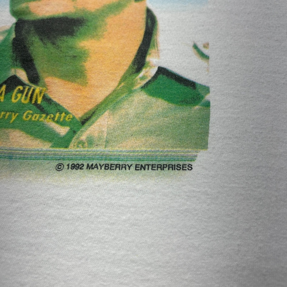 Andy Griffith Shirt Vintage 1992 Large Sheriff Quarterly Mayberry Single Stitch - Picture 3 of 9